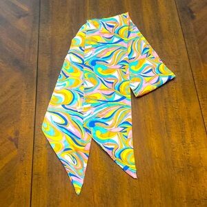 Swirly scarf bright colors